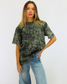 Camiseta Logo Acid Wash Black