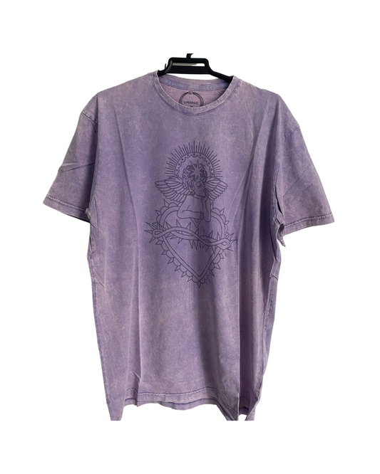 Camiseta Vintage Angelito Lila