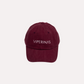 Gorra Washed Baseball Burdeos