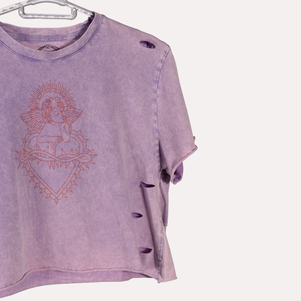 Crop Vintage Angelito Lila