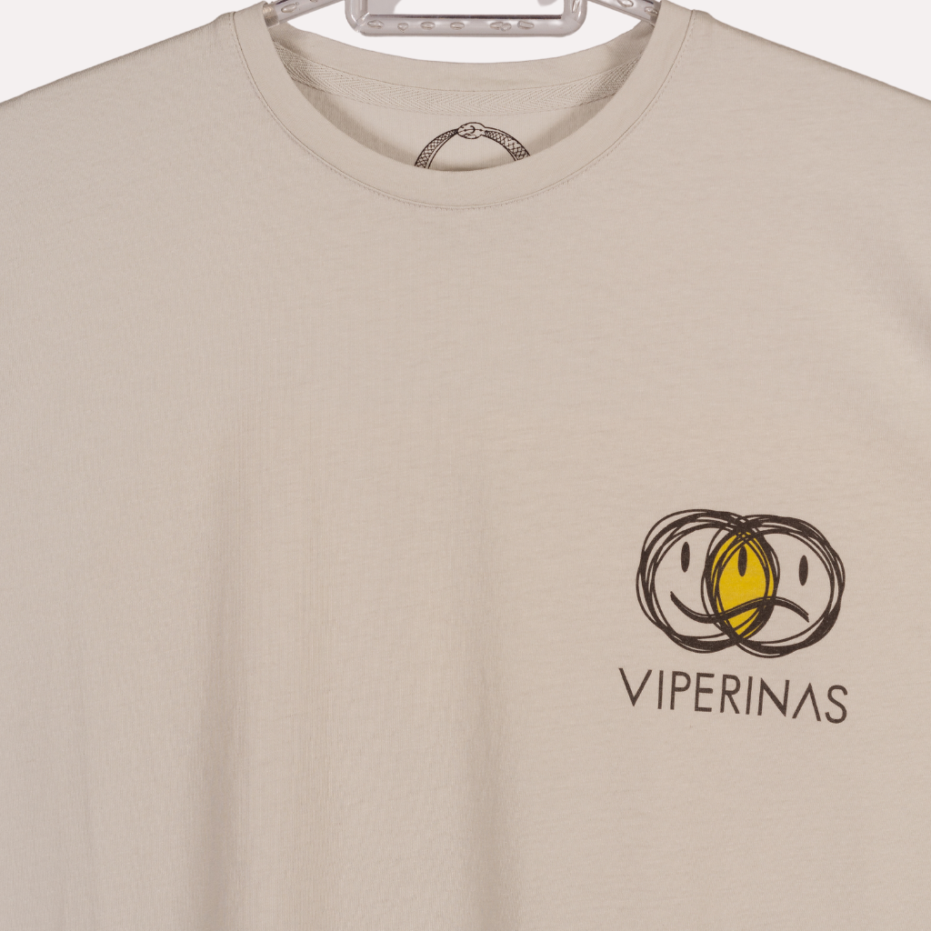 Camiseta Vintage Emoji Crudo