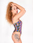 Bañador Cuadros Viperinas Bañador palabra de honor estampado cuadros Viperinas Asas extraíbles La modelo lleva una talla S | Swimwear 