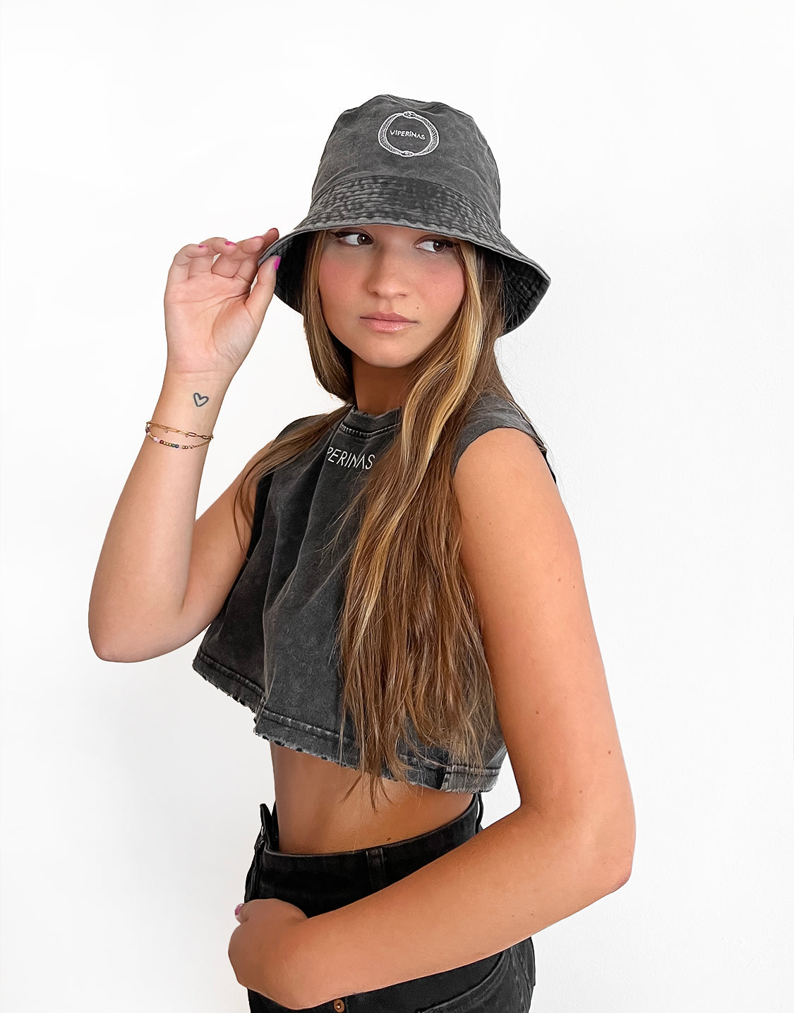 Viperinas Bucket Embroidery Logo Black Viperinas
