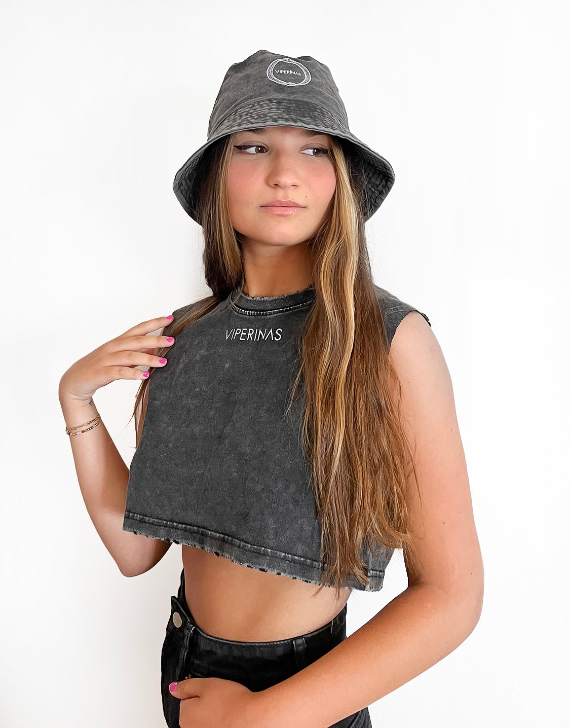 Viperinas Bucket Embroidery Logo Black Viperinas