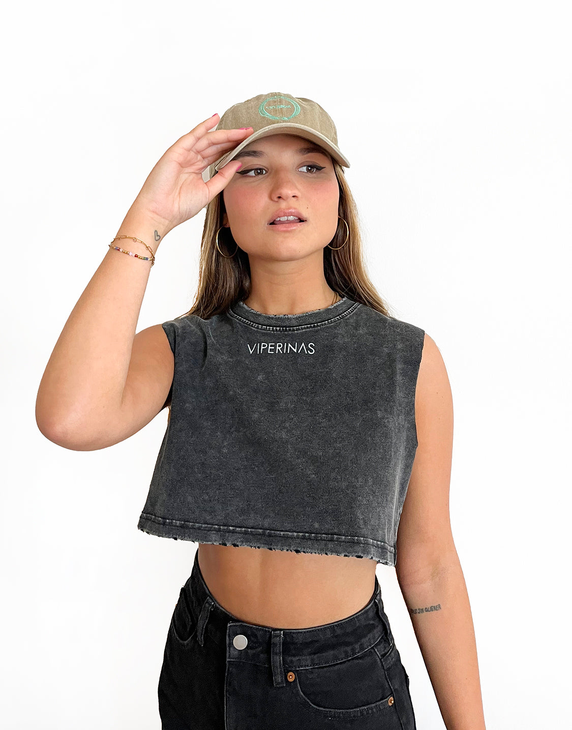 Gorra Embroidery Logo Beige